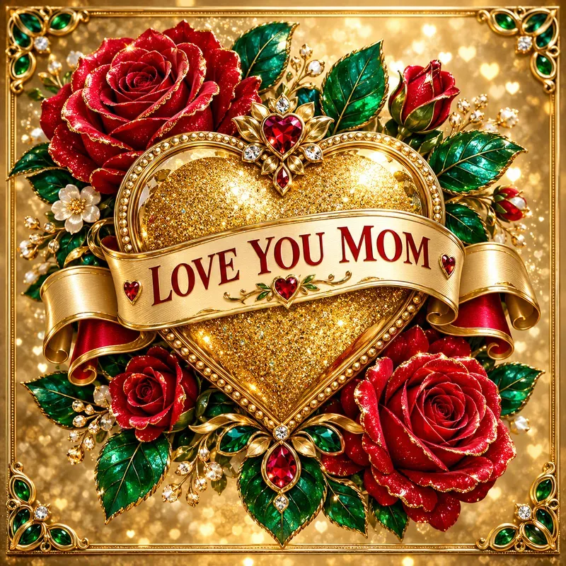 Golden Glamour Floral Keepsakes
