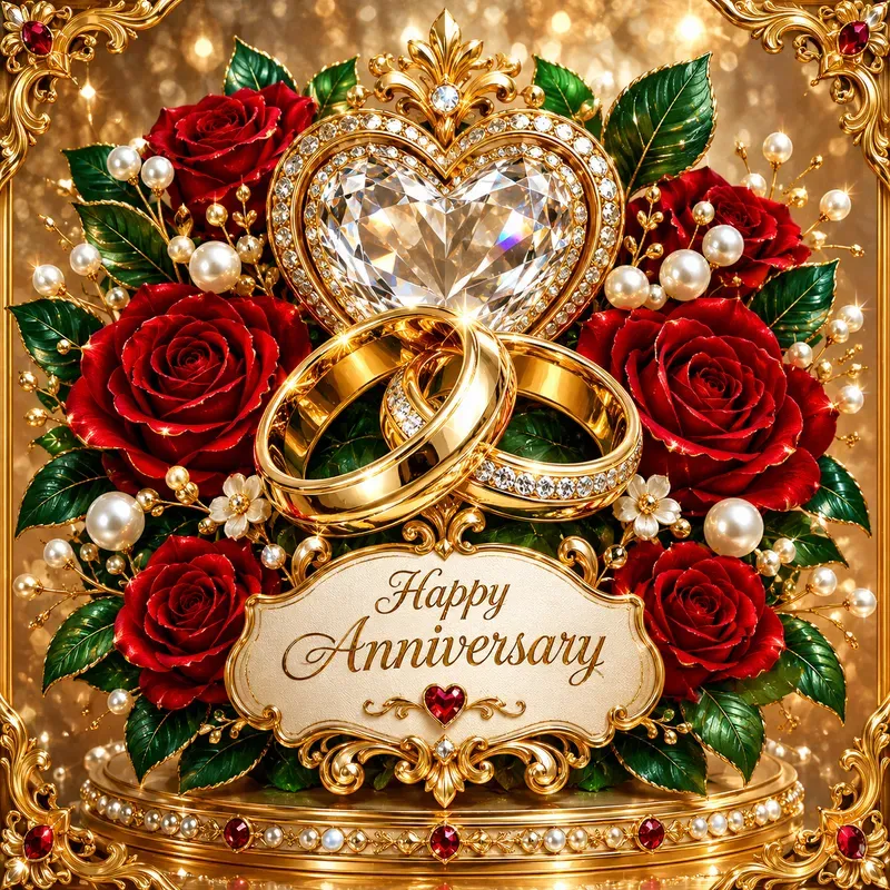 Golden Glamour Floral Keepsakes