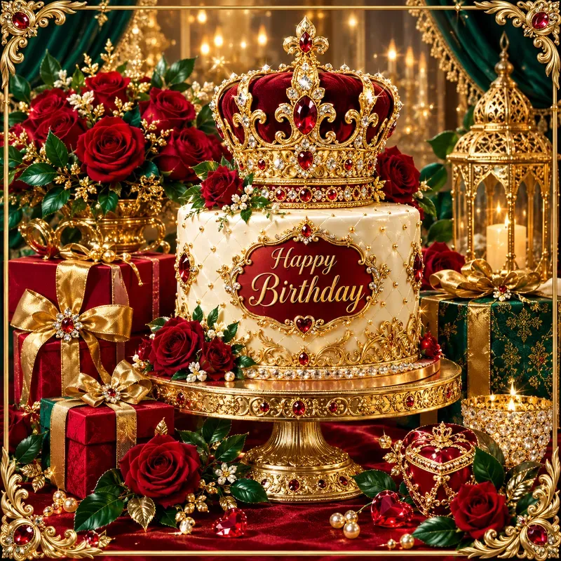 Golden Glamour Floral Keepsakes