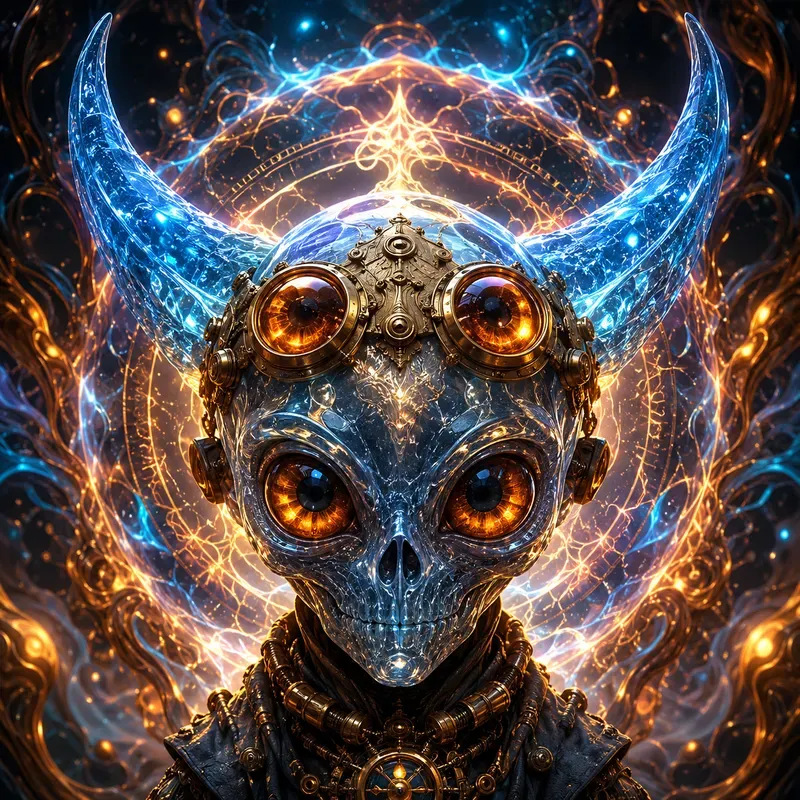 Psychedelic Alien Portrait Generator