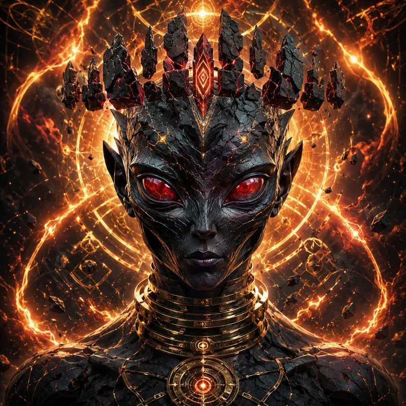 Psychedelic Alien Portrait Generator