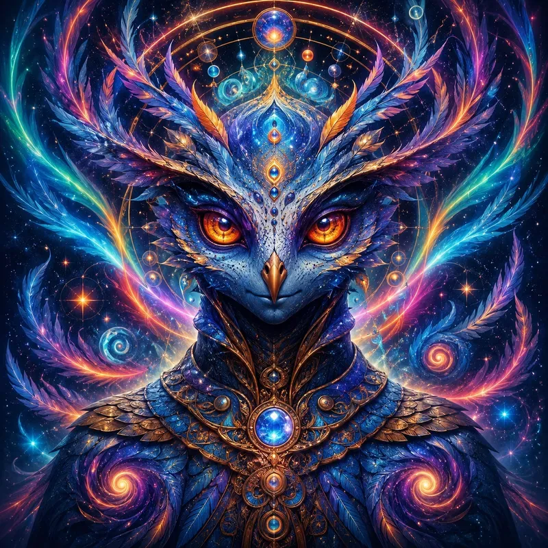 Psychedelic Alien Portrait Generator