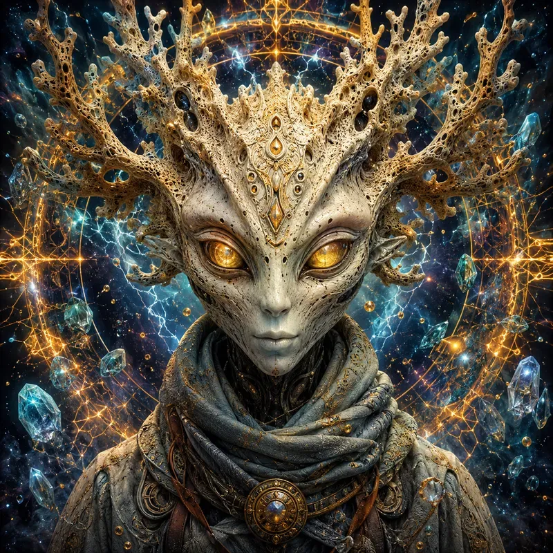 Psychedelic Alien Portrait Generator