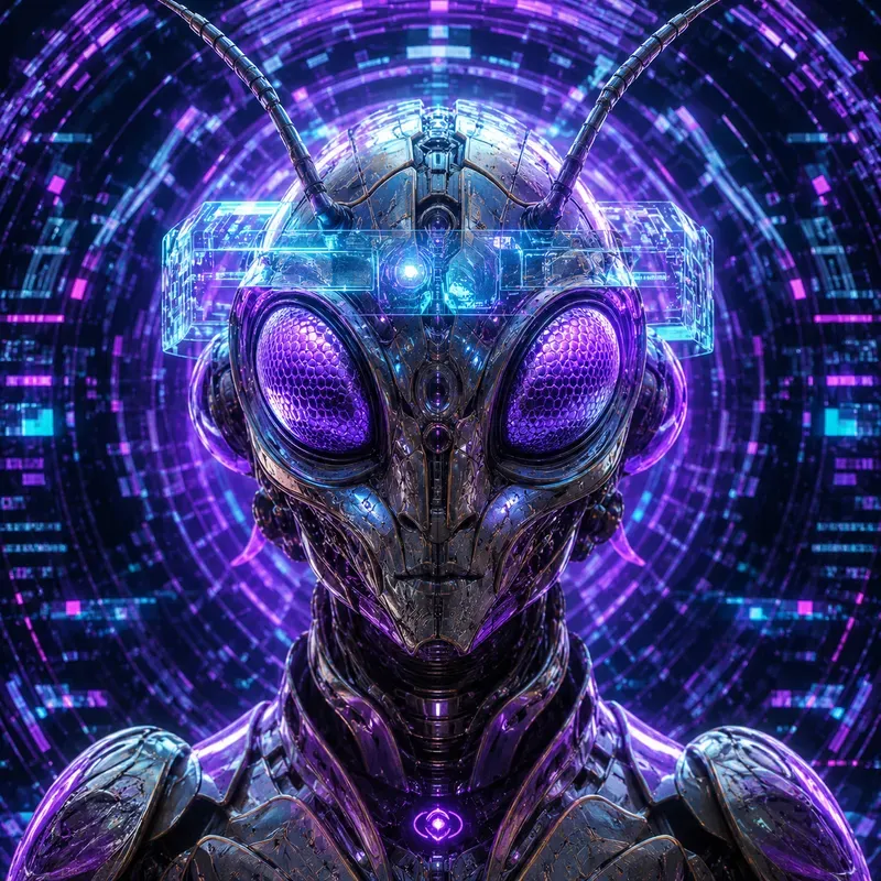Psychedelic Alien Portrait Generator
