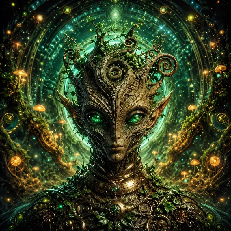 Psychedelic Alien Portrait Generator