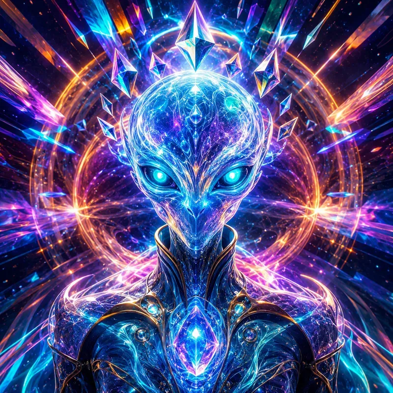 Psychedelic Alien Portrait Generator