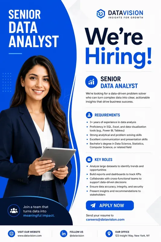 Modern Corporate Hiring Posters