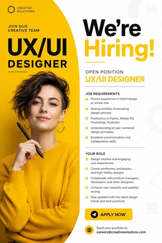 Modern Corporate Hiring Posters