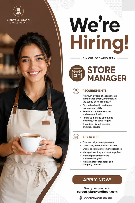 Modern Corporate Hiring Posters