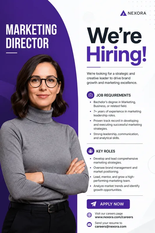 Modern Corporate Hiring Posters