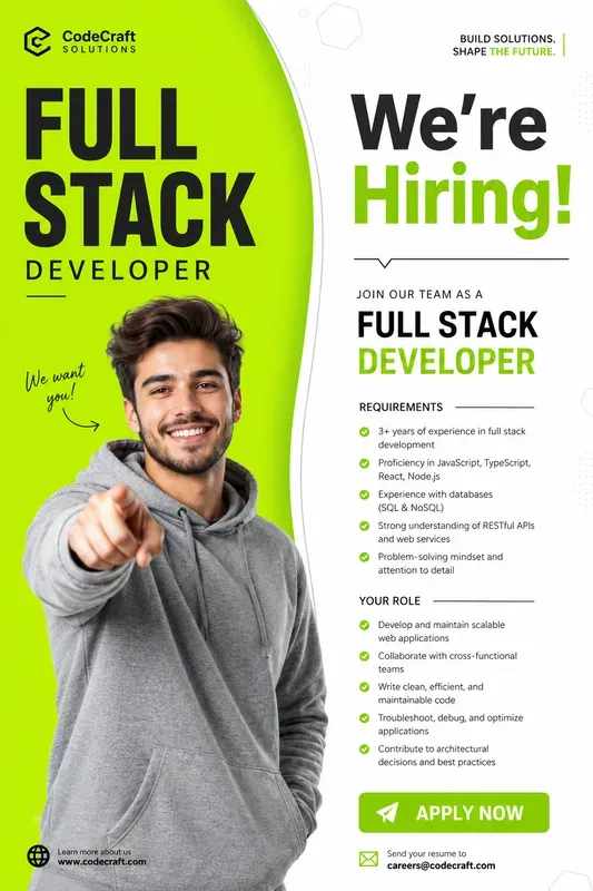 Modern Corporate Hiring Posters