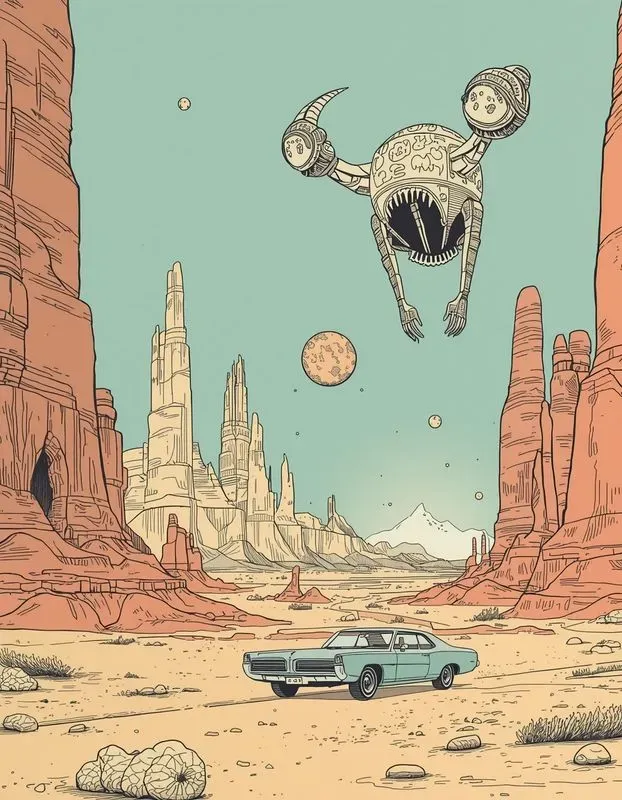 Moebius Surrealist Scifi