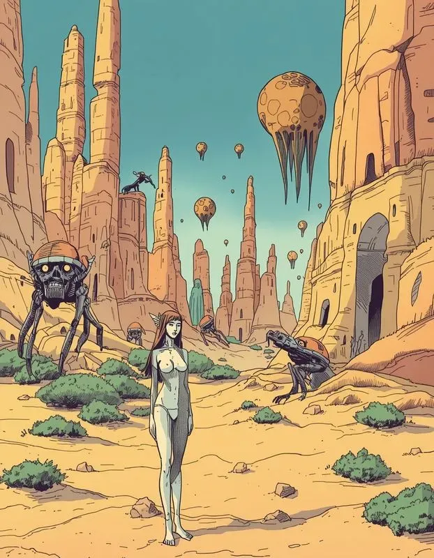 Moebius Surrealist Scifi