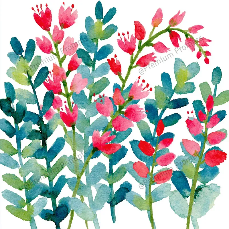 Exotic Succulents Watercolor Cliparts