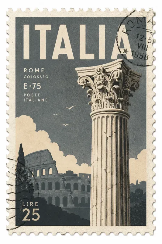 Vintage Travel Stamp Vectors