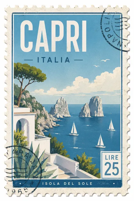 Vintage Travel Stamp Vectors