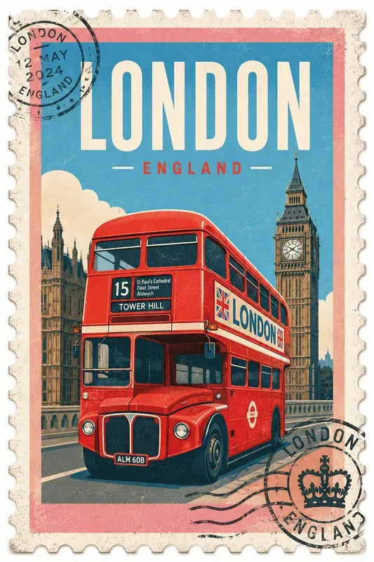 Vintage Travel Stamp Vectors
