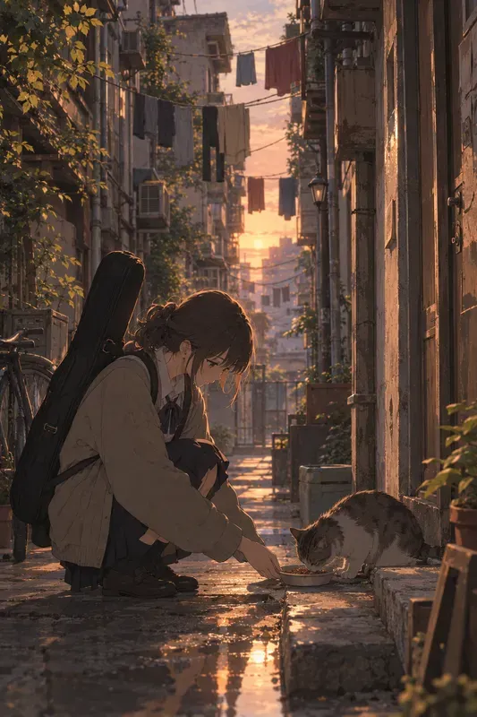 Nostalgic Anime Sliceoflife Portraits