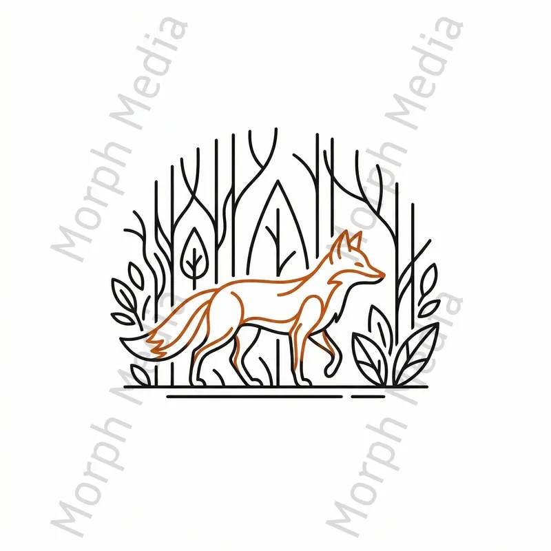Minimal Line Art Character Illustrations