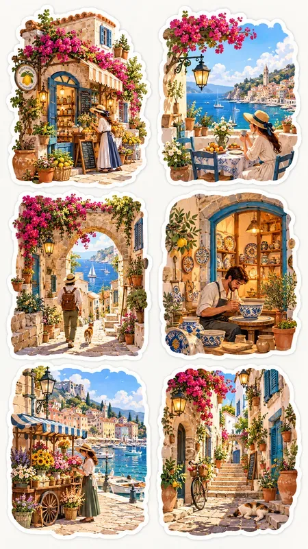 Cozy Storybook Sticker Set Generator