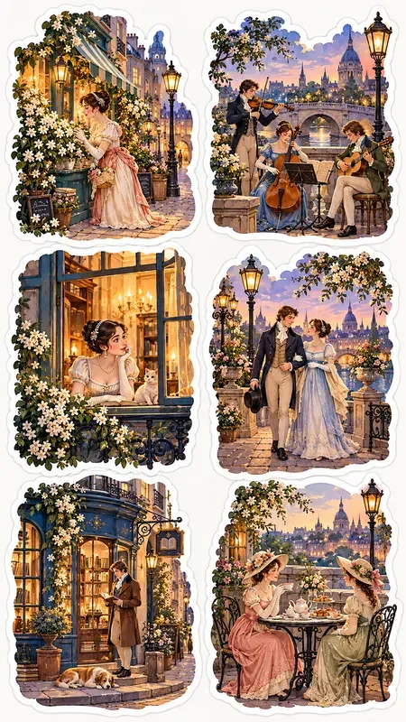Cozy Storybook Sticker Set Generator