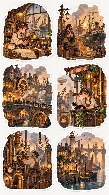 Cozy Storybook Sticker Set Generator