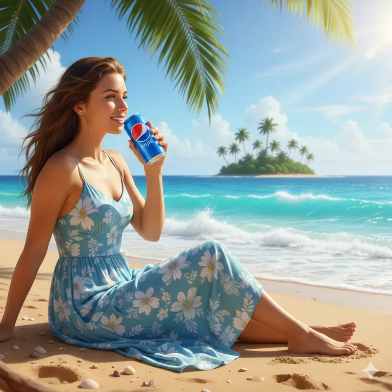 Sunny Beach Chill Drink Moments
