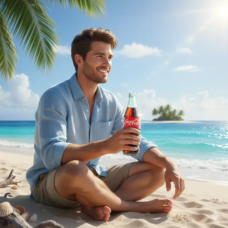 Sunny Beach Chill Drink Moments