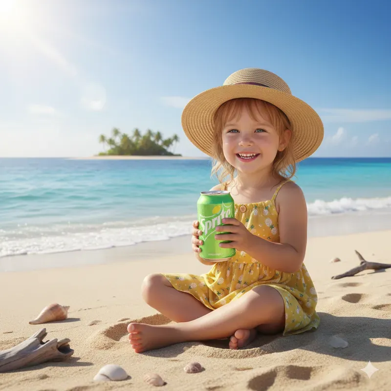 Sunny Beach Chill Drink Moments