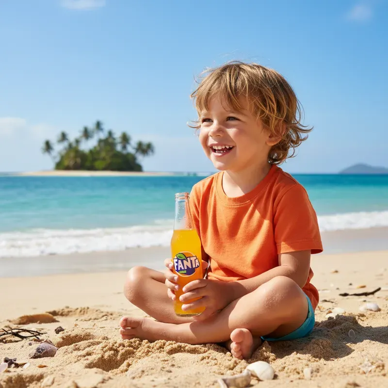 Sunny Beach Chill Drink Moments