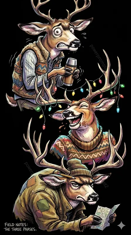 Triple Mood Caricatures
