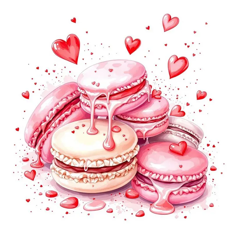 Romantic Heart Valentines Illustrations