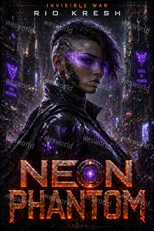 Cyberpunk Scifi Character Book Covers