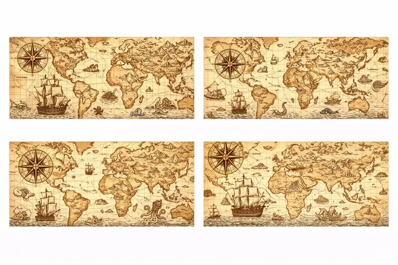 Desk Mat Pod 4 Themed Wide Designs