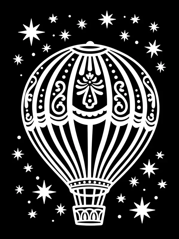 Black Background Coloring Book Pages