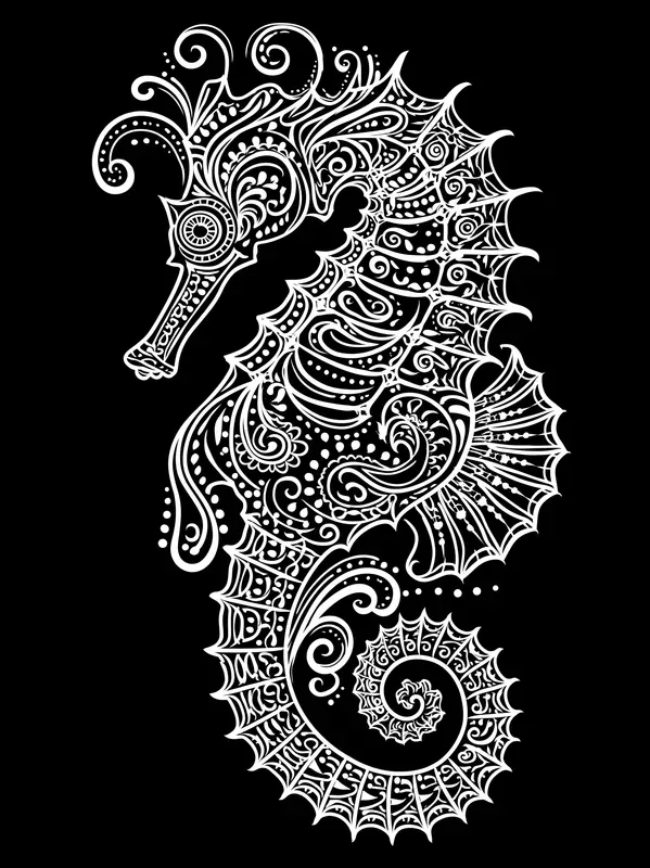 Black Background Coloring Book Pages