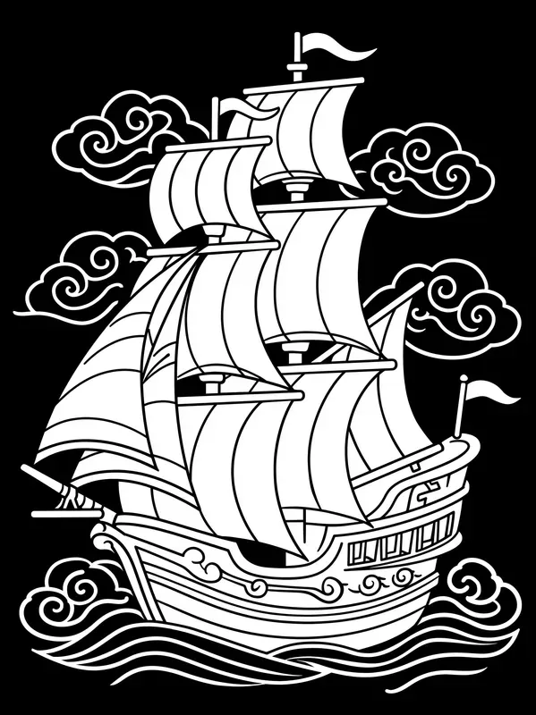 Black Background Coloring Book Pages