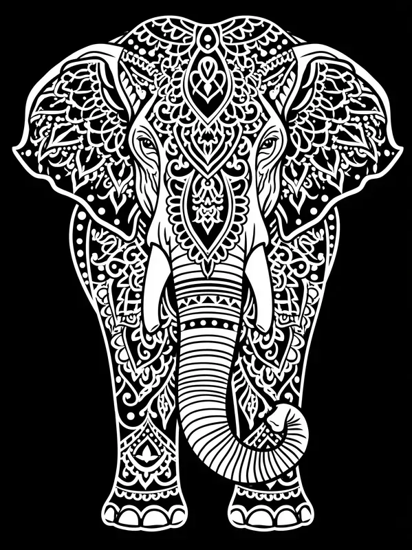 Black Background Coloring Book Pages
