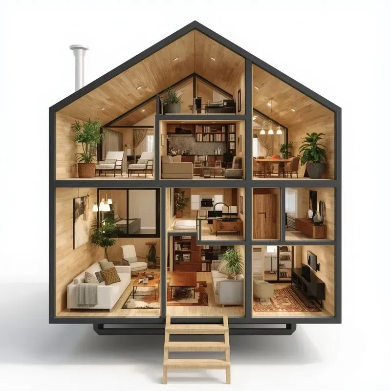 Luxury Tiny House Cutaways