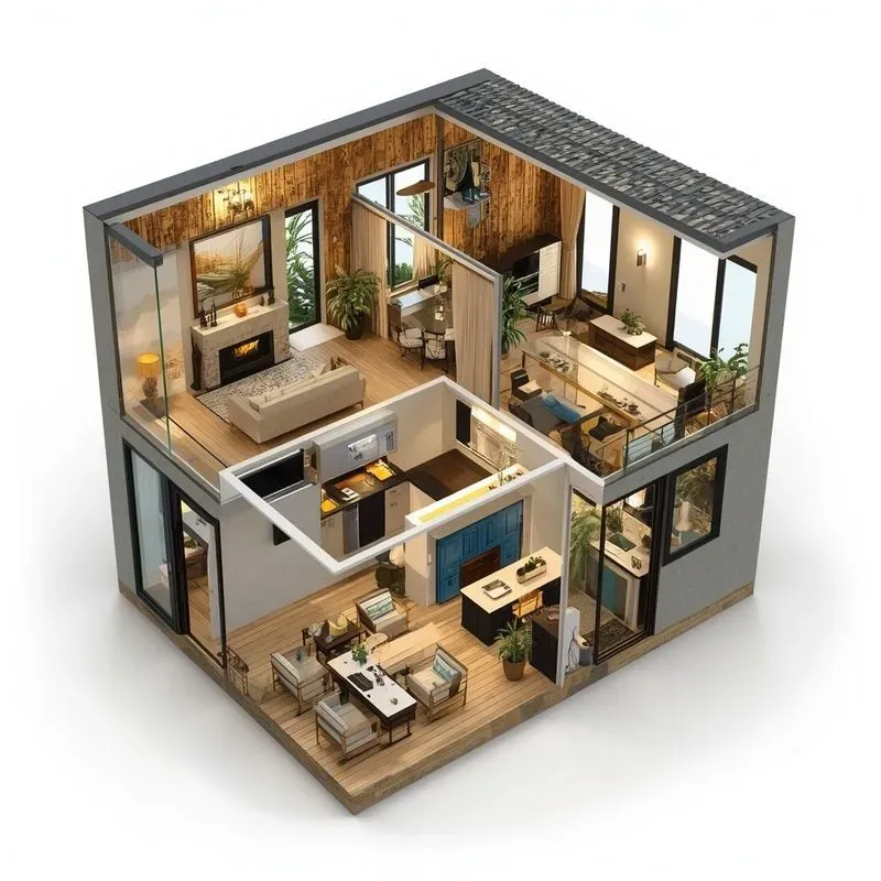 Luxury Tiny House Cutaways