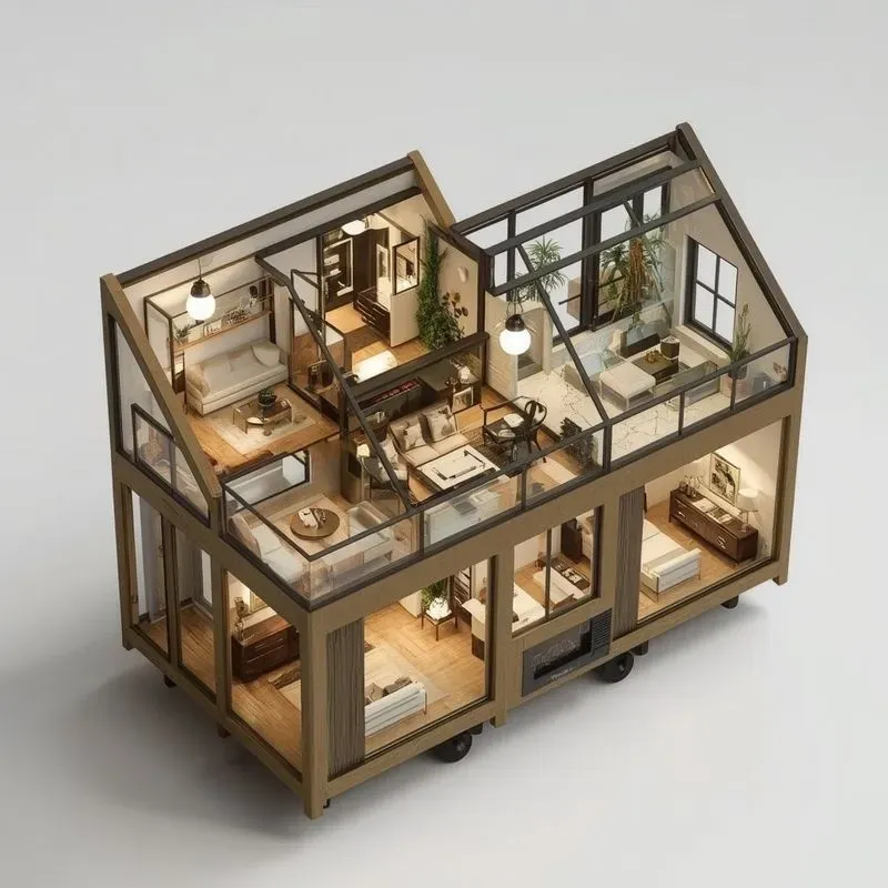 Luxury Tiny House Cutaways