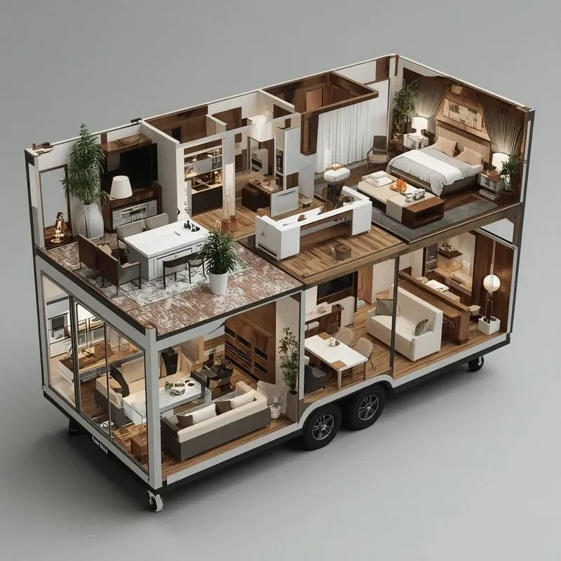 Luxury Tiny House Cutaways