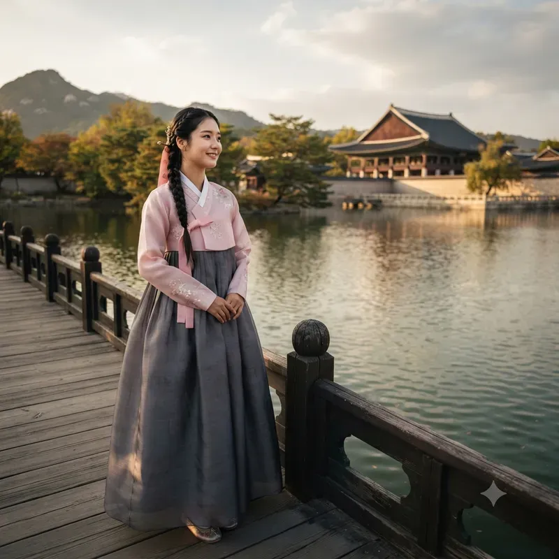 Cinematic Korean Hanbok Portraits