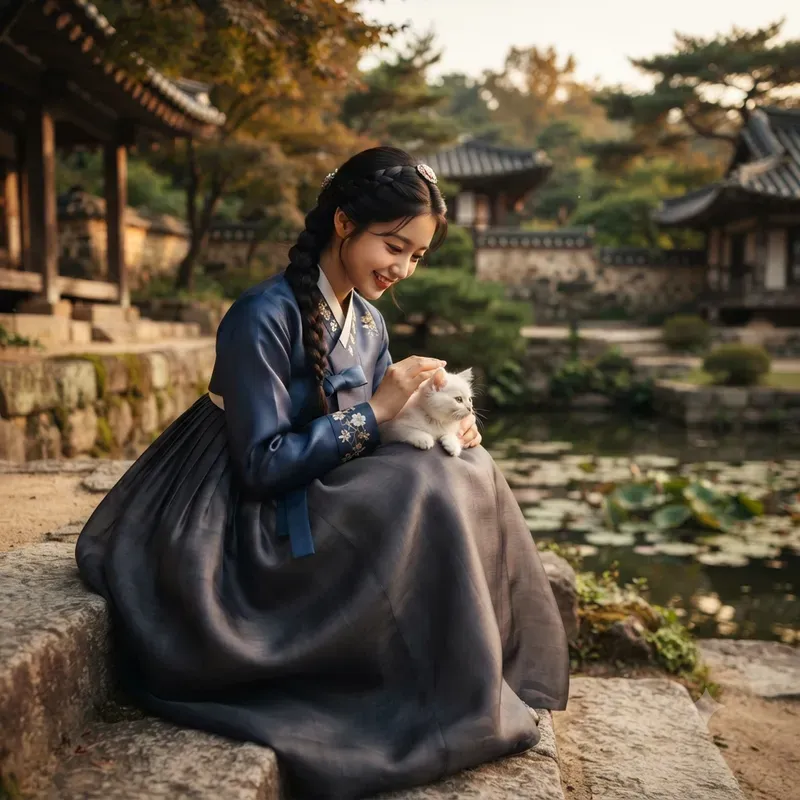 Cinematic Korean Hanbok Portraits