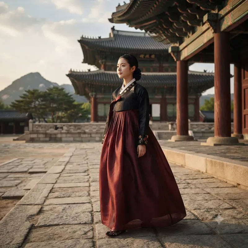 Cinematic Korean Hanbok Portraits