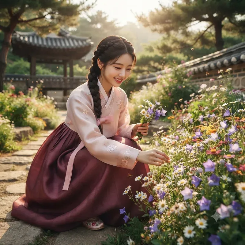 Cinematic Korean Hanbok Portraits