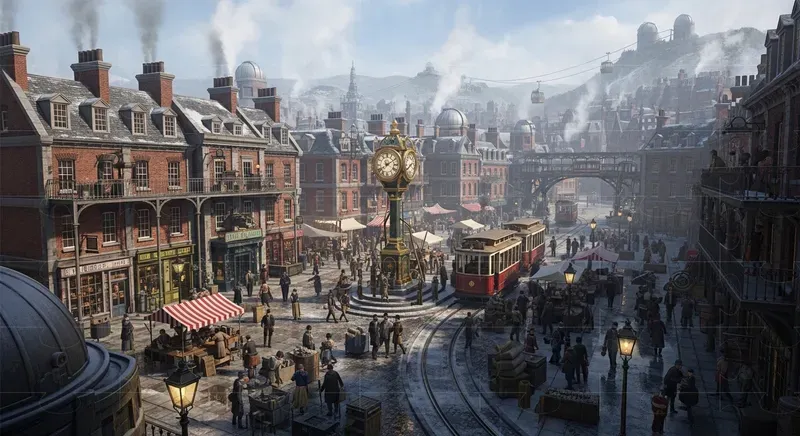 Steampunk Fantasy Cities
