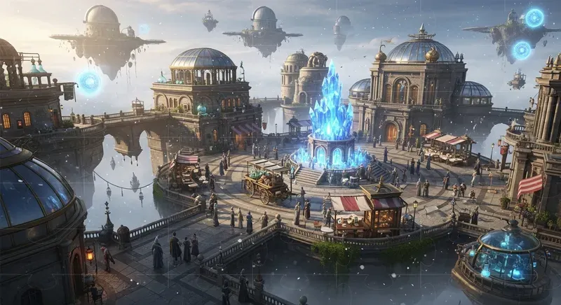Steampunk Fantasy Cities