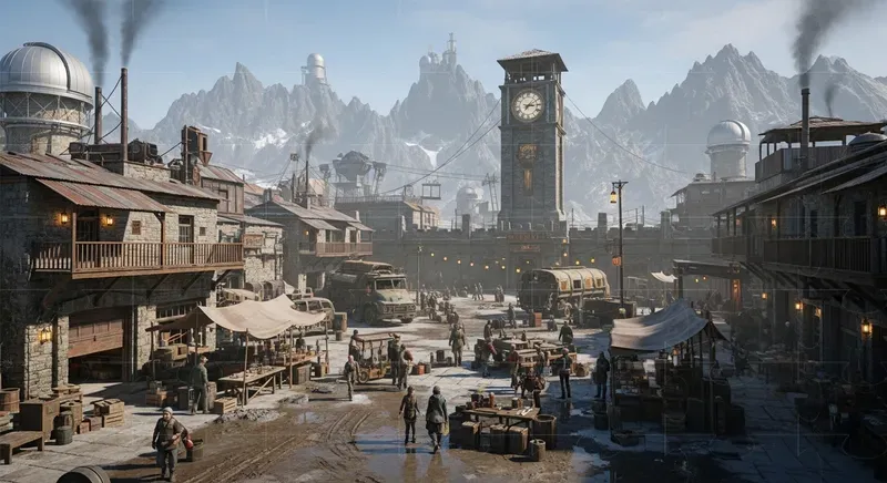 Steampunk Fantasy Cities