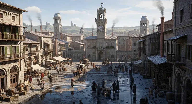 Steampunk Fantasy Cities